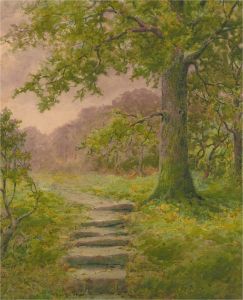 J. Booth - Early 20th Century Watercolour, Path to The Valley