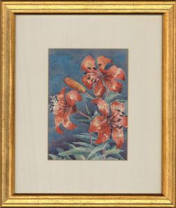 Sue Bourne - 20th Century Watercolour, Lily Study