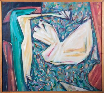 Peter Oakley (1935-2007) - 1997 Oil, Domestic Incident