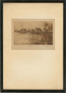 K. Burgoine - A Pair of Early 20th Century Etchings, Arundel and Bosham