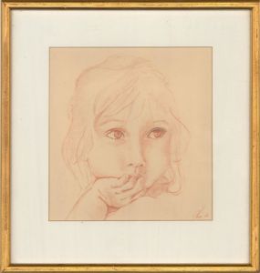 Chris - 1976 Coloured Pencil, A Child's Gaze