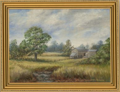 Anita Skinner - Contemporary Oil, Farm in the Yorkshire Dales
