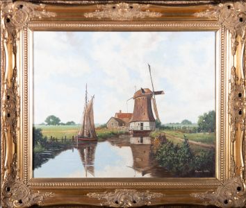 Vincent Selby (1919-2004) - Mid 20th Century Oil, Fenland Summer