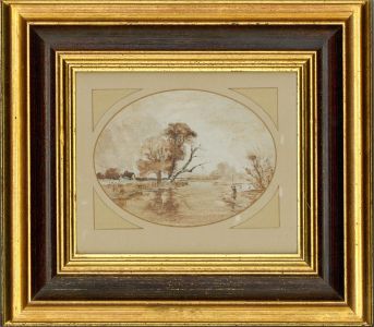 Early 20th Century Watercolour - Angling
