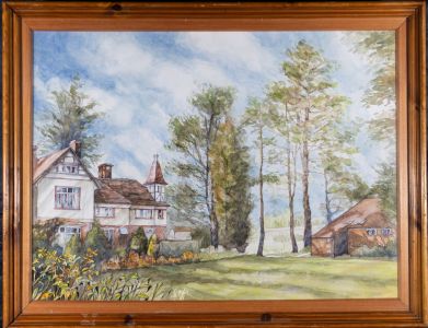 T. Davison - Contemporary Watercolour, Summer Garden