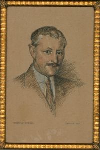 Hilda Trefusis (1891-1980) - 1925 Pastel, Major-General Sir Reginald Barnes
