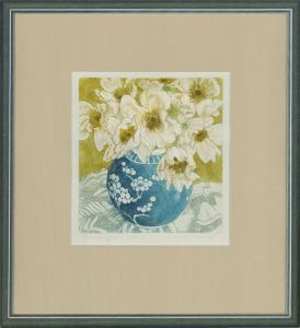 Valerie Christmas - Contemporary Etching, Rambling Rose