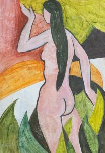 Michael Haswell (1931-2020) - Contemporary Oil, Abstract Nude