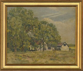 Mid 20th Century Oil - Cottage in the Countryside