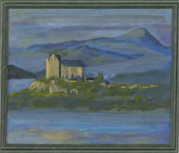 Elaine Adams - Contemporary Acrylic, Duart Castle, Isle Of Mull