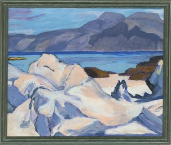 Elaine Adams - Contemporary Acrylic, Green Sea, Iona
