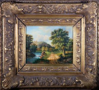 Fonteyn - Early 20th Century Oil, Summer Countryside