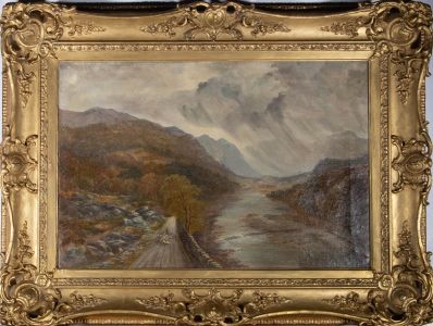 Manner of Henry Thomas Dawson (1811-1878)-Late 19thC Oil, Borrowdale, Yorkshire