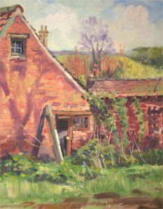Terry Shelbourne (1930-2020) - Contemporary Oil, Vibrant Rural Scene