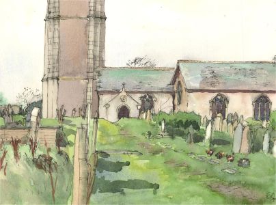 Gavin Pomeroy (b.1929) - 1979 Watercolour, Church View