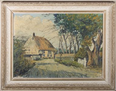 L.G. Coxhead - Mid 20th Century Oil, Cottage Scene