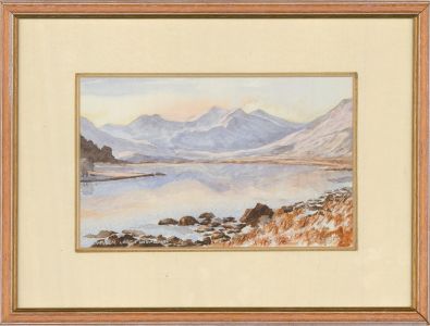 Gwyneth Willitt - Contemporary Watercolour, Lake Llynnau Mymbyr, Snowdonia