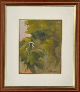 Contemporary Oil - Verdant Abstract