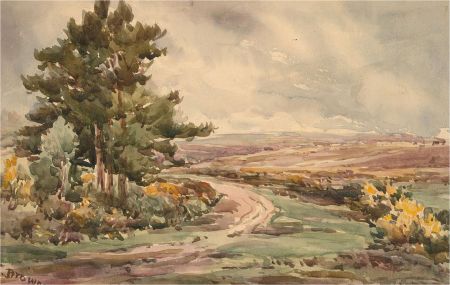 E. Brown - Mid 20th Century Watercolour, Country Track