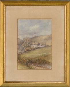 1896 Watercolour - Dorset Cottages
