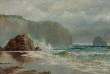 Late 19th Century Oil - Rolling Waves