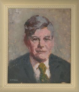 H. Noakes - 20th Century Oil, Portrait of a Man in Green Tie