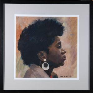 Contemporary Acrylic - Woman in Profile