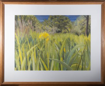 Anthony Day - 1960 Gouache, Yellow Flag
