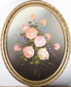 Contemporary Oil - Pink Bouquet
