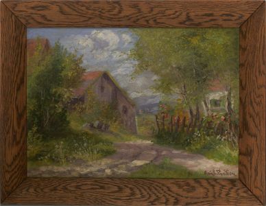 Erick Stantian - Mid 20th Century Oil, Country Lane