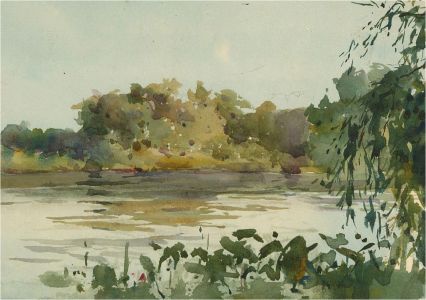 John C. Halfpenny (1853-1933) - Early 20th Century Watercolour, River Scene