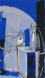 20th Century Gouache - The Jazz Musicians