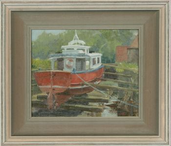 David H. Hague - Contemporary Oil, Prisoner in the Dock (Saul Junction)