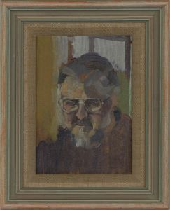 David H. Hague - Contemporary Oil, Portrait of a Man