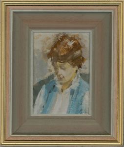 David H. Hague - 20th Century Oil, Girl Reading