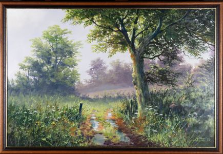 Kevin Curtis (1958-2009) - 1998 Acrylic, April Showers