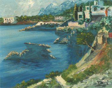 Toni - For Restoration 20th Century Oil, Coastal Town
