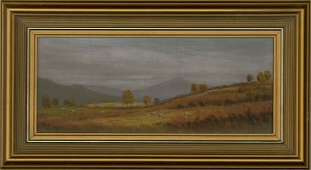 D. Edmondson - Contemporary Oil, Sheep Grazing on the Hills