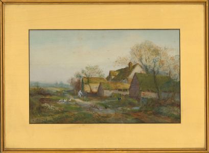 Ernest Broadhead - Early 20th Century Watercolour, Rural Farm