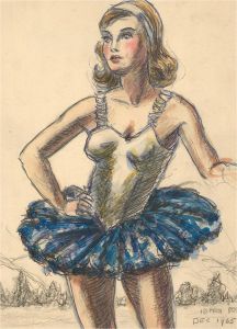Frederick P. Cooke (1896-1978) - 1965 Watercolour, A Ballerina