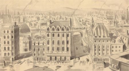 Frederick P. Cooke (1896-1978) - Mid 20th Century Watercolour, City View