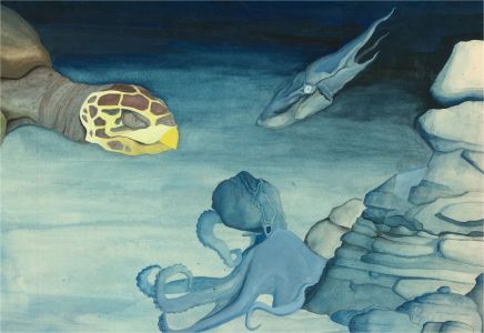 Frederick P. Cooke (1896-1978) - Mid 20th Century Watercolour, Under the Sea