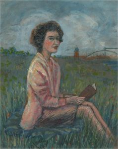 Frederick P. Cooke (1896-1978) - 1967 Gouache, Outdoor Reading