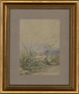 Late 19th Century Watercolour - View of the Mountains