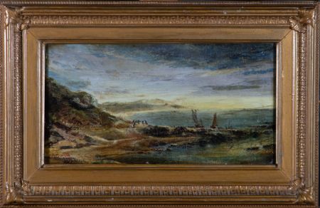John Sell Cotman (1782–1842) - 1836 Oil, The Coast At Twilight