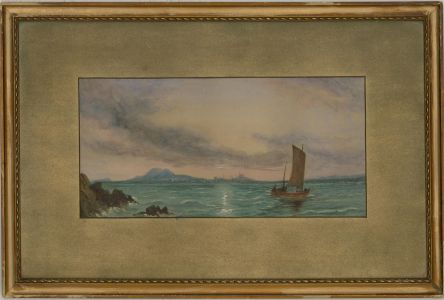 Early 20th Century Watercolour - Edinburgh from the Firth of Forth