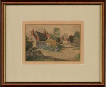 Cole - Mid 19th Century Watercolour, Village Street