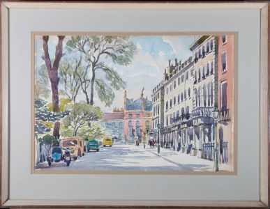 Sydney Arrobus (1901-1990) - 20th Century Watercolour, Cambridge Square