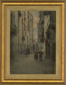 De Rosa - Mid 20th Century Oil, Continental Street