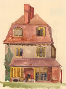 Dorothy Hepworth (1894-1978) - Mid 20th Century Watercolour, By the Front Porch